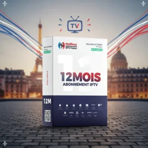 abonnement IPTV 12 mois standard en France, streaming HD/4K stable, compatible Smart TV, Android, iOS et Fire TV
