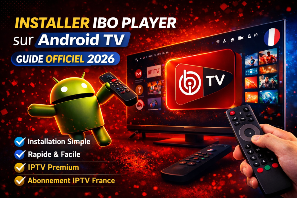 Installer IBO Player sur Android TV guide officiel 2026